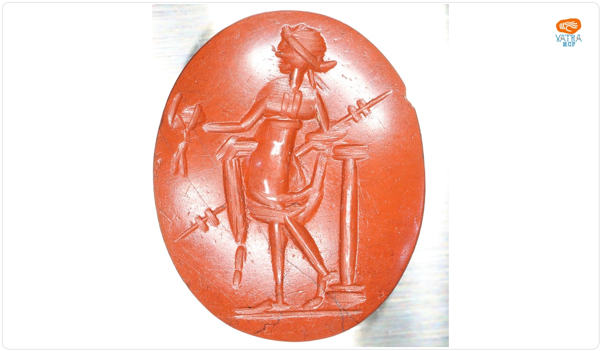 Gemă antică gravată cu imaginea lui Venus Victrix