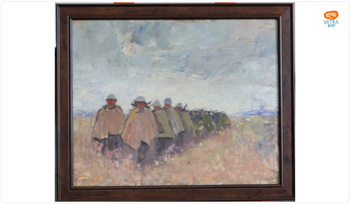 Alexandru Ciucurencu — Coloană de infanteriști români