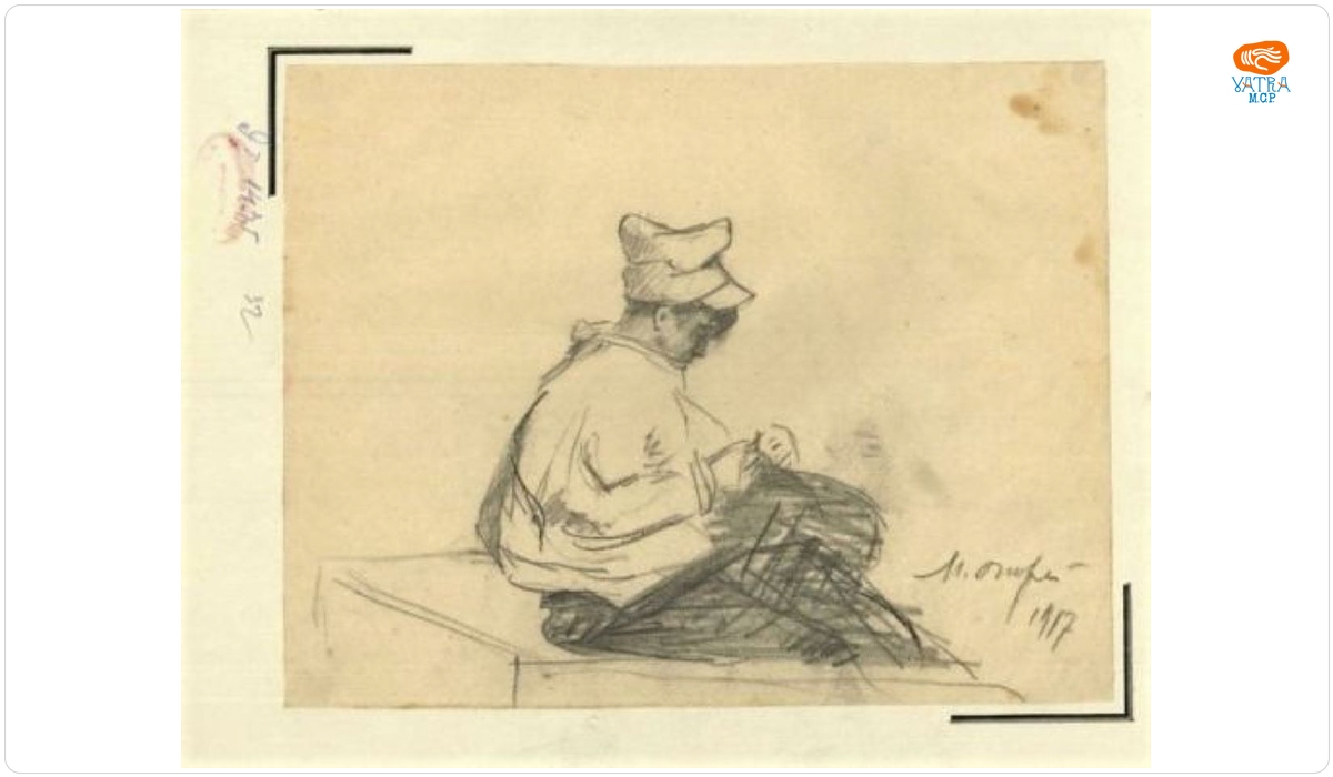 Mihai ONOFREI — Moment de repaos pe front 1917
