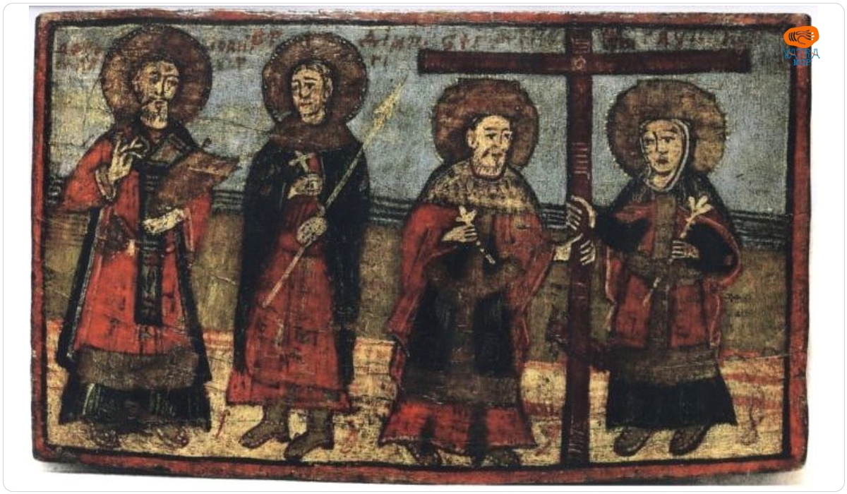 Sfântul Apostol Ioan și Sfântul Dimitrie; Sfânții Împărați Constantin și Elena