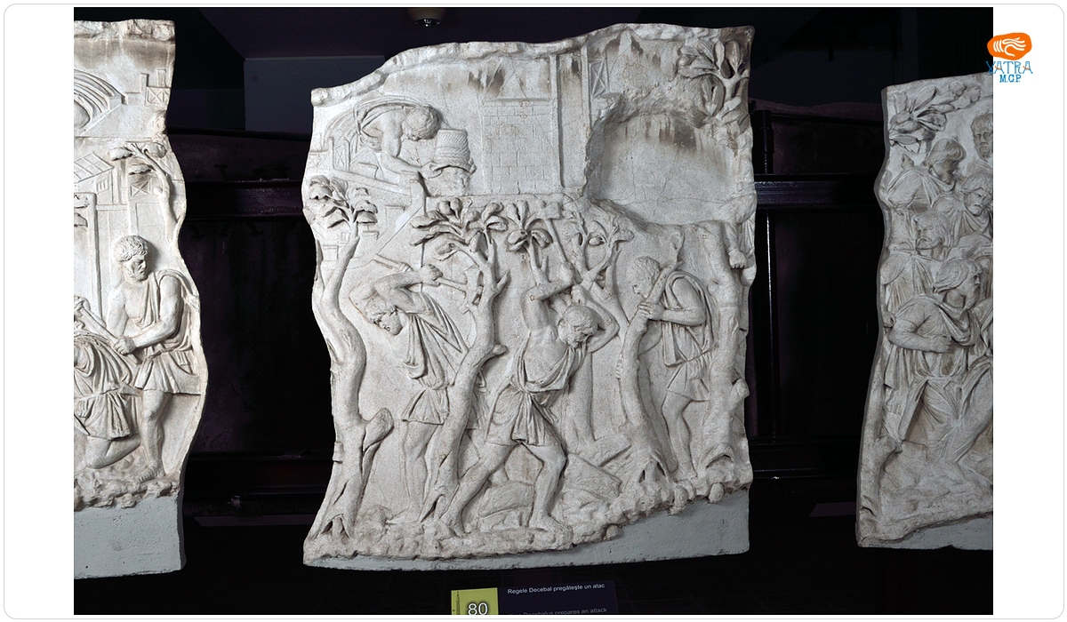 Trupele romane croiesc drum prin pădure