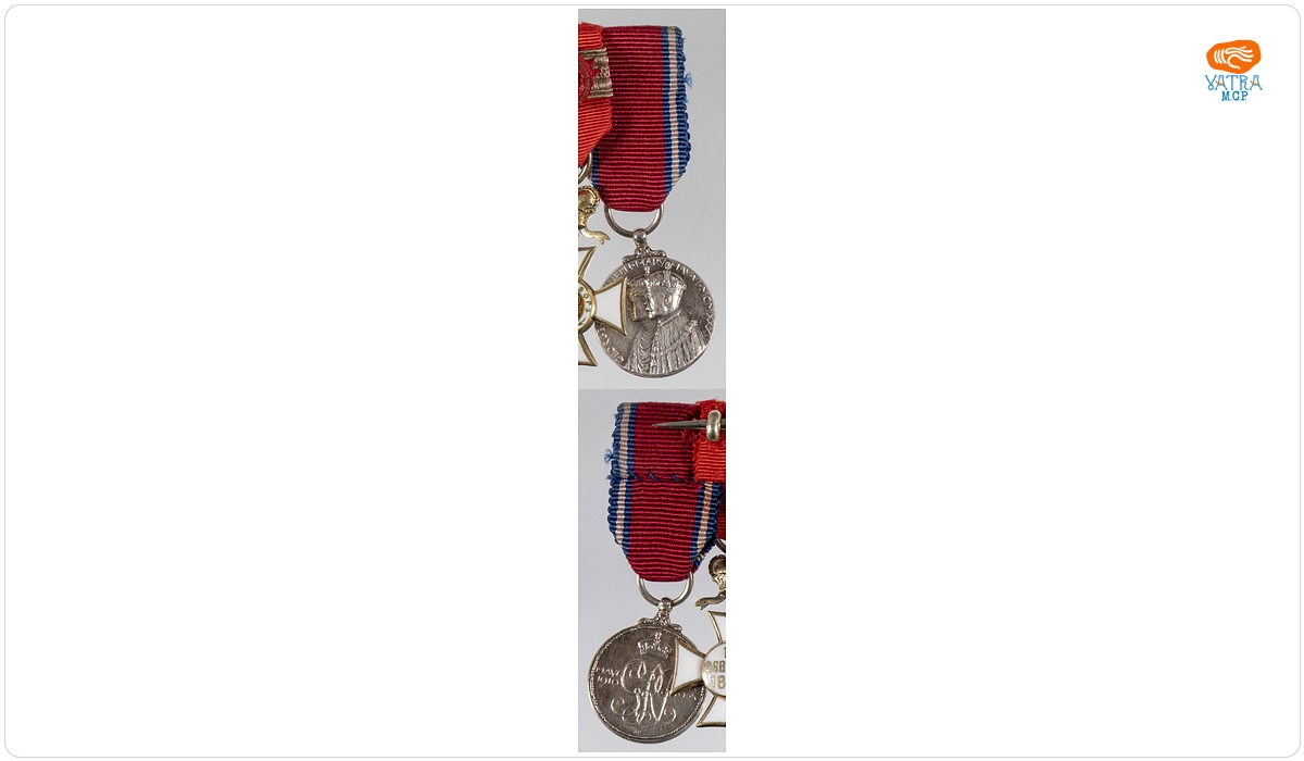 Medalia jubiliară pentru „25 de ani de la încoronarea regelui George al V-lea” - miniatură