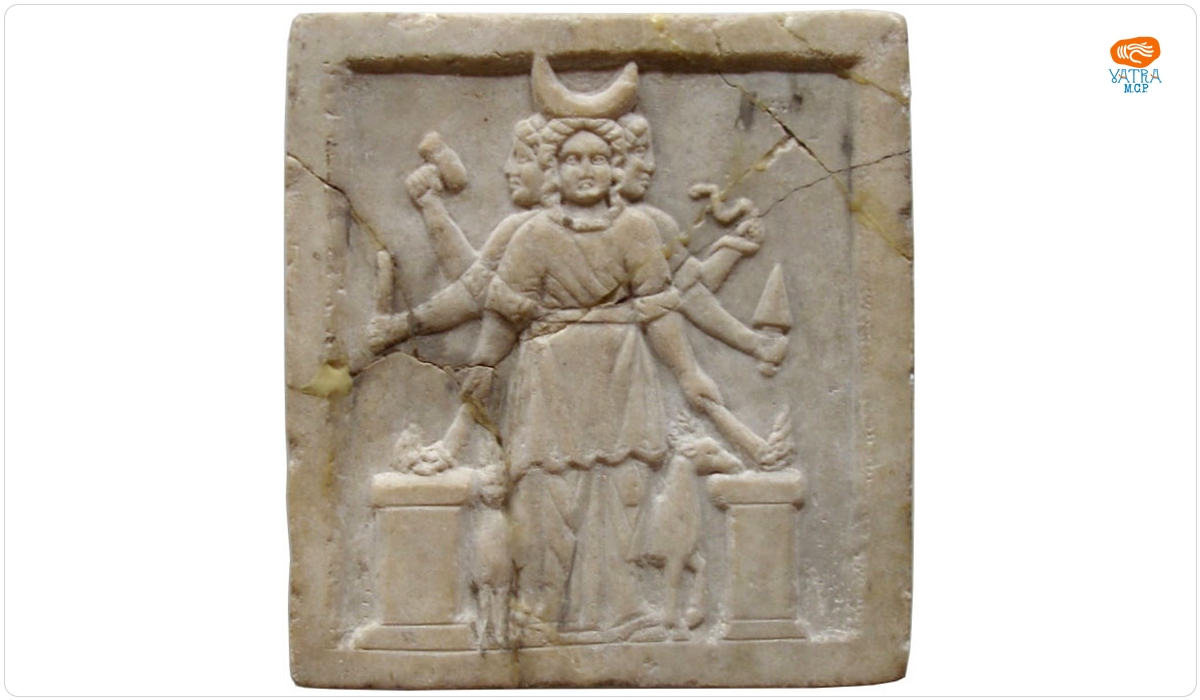 Relief votiv dedicat zeiței Hekate