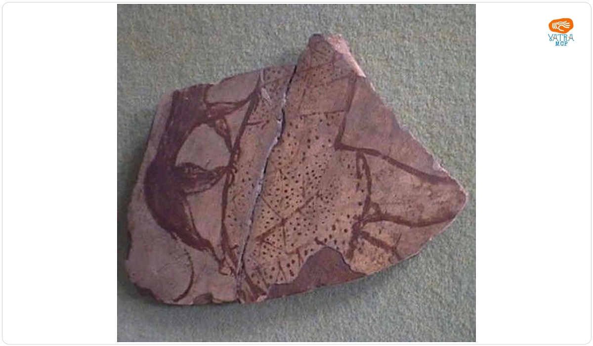 Fragment ceramic pictat