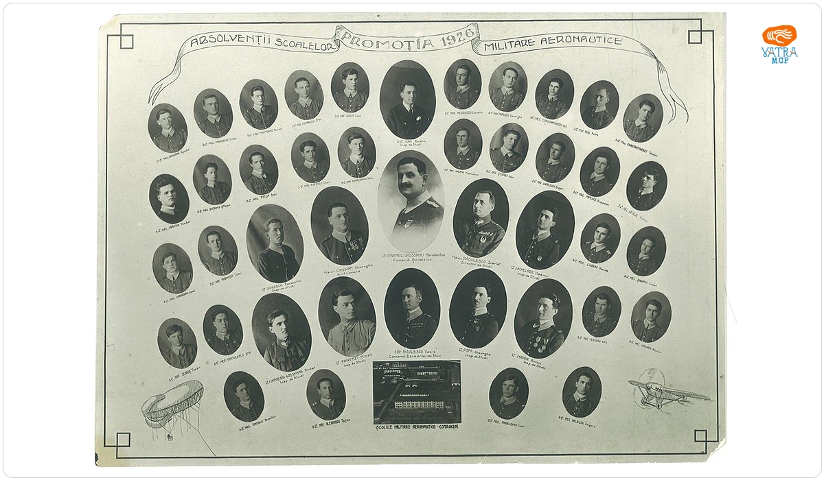Fotografie, promoția 1926 a Școlii Militare Aeronautice