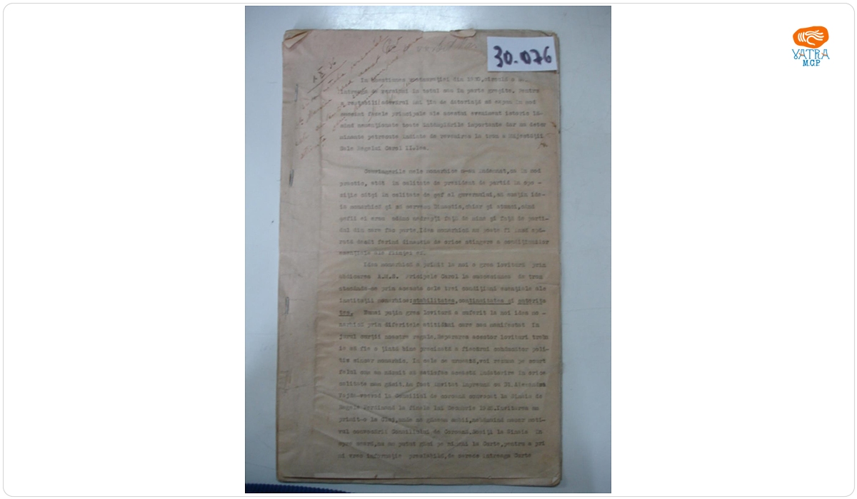 Iuliu Maniu despre restaurația lui Carol al II-lea
