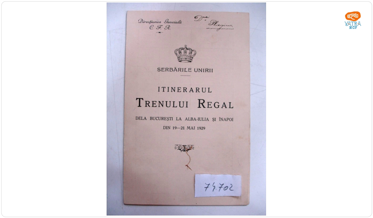 Itinerarul Trenului Regal la Serbările Unirii din 1929