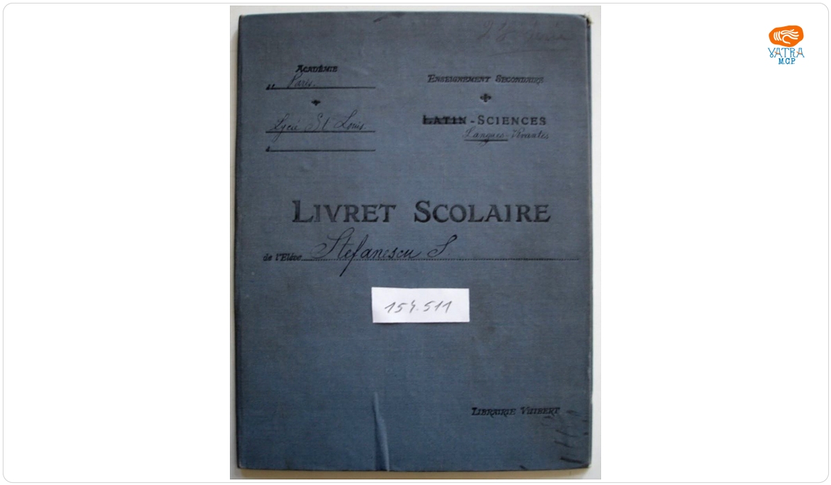 Carnet școlar - Ștefănescu Sabba