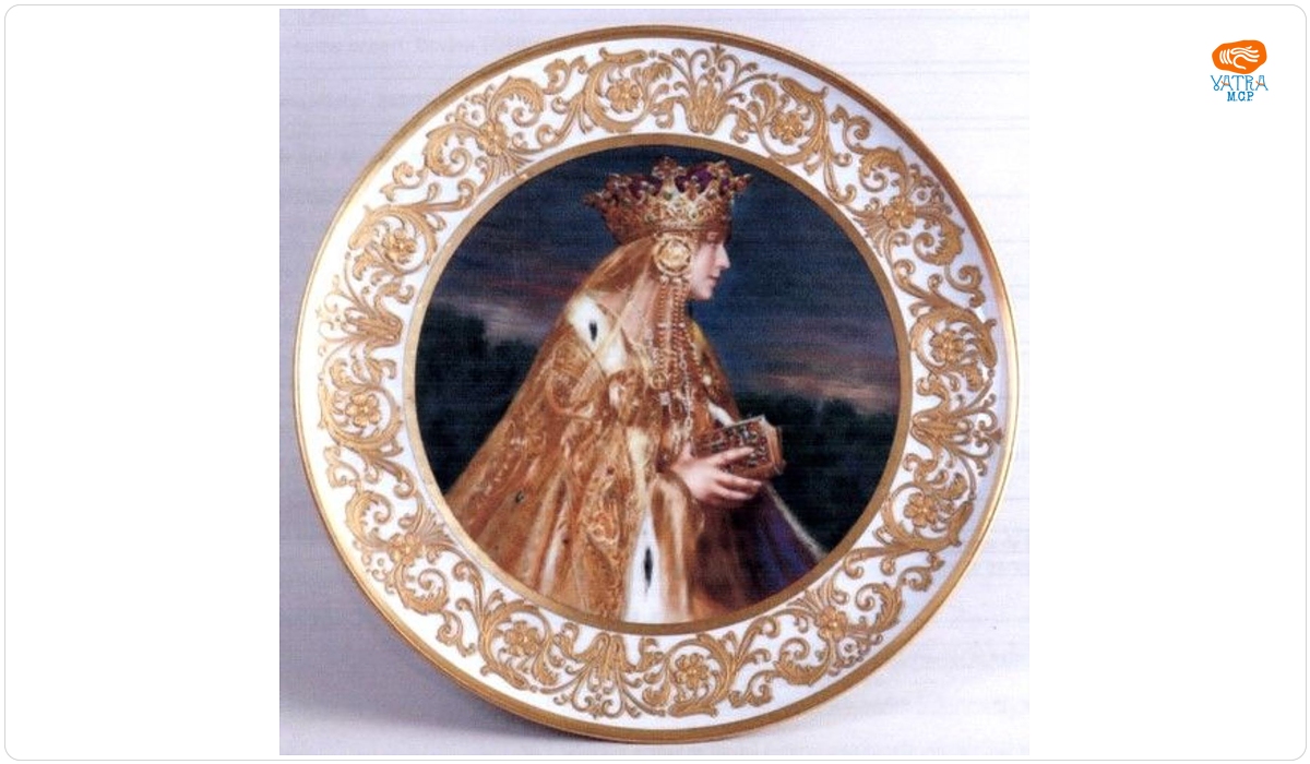 Bavaria Rosenthal — Farfurie decorativă cu portretul Reginei Maria