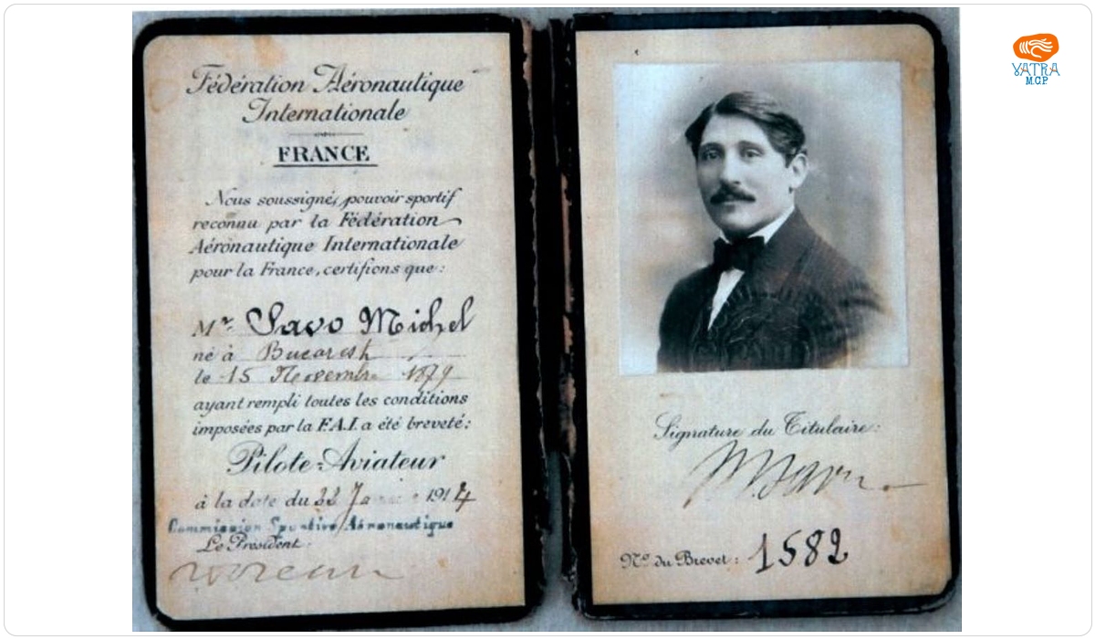 Brevet de pilot Mihail Savu