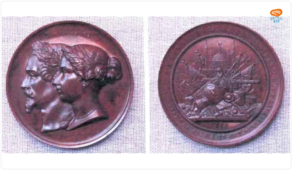 Împăratul Napoleon al III-lea și regina Victoria – Victoria armatelor franco-engleze în Crimeea, la Alma 20 septembrie, Balaklava 25 octombrie și Inkerman 5 noiembrie 1854
