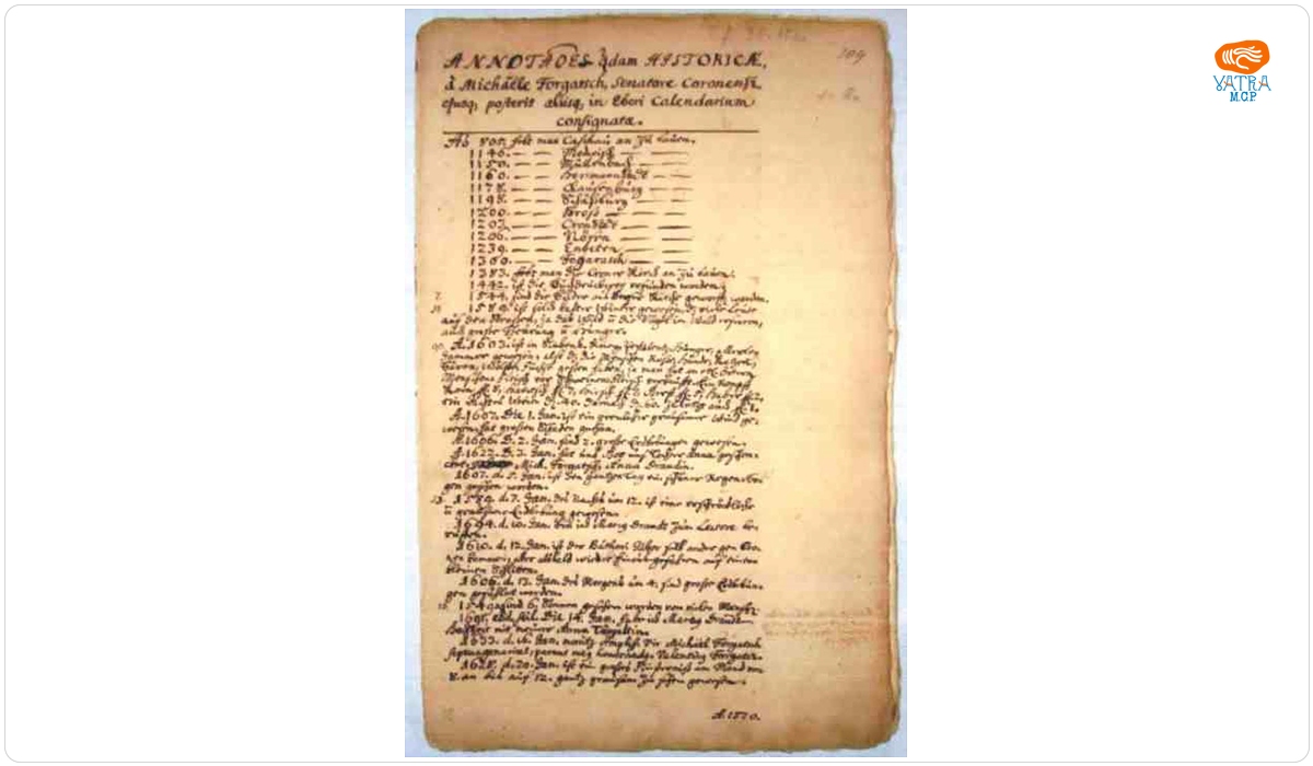 Annotationes quodam historicae