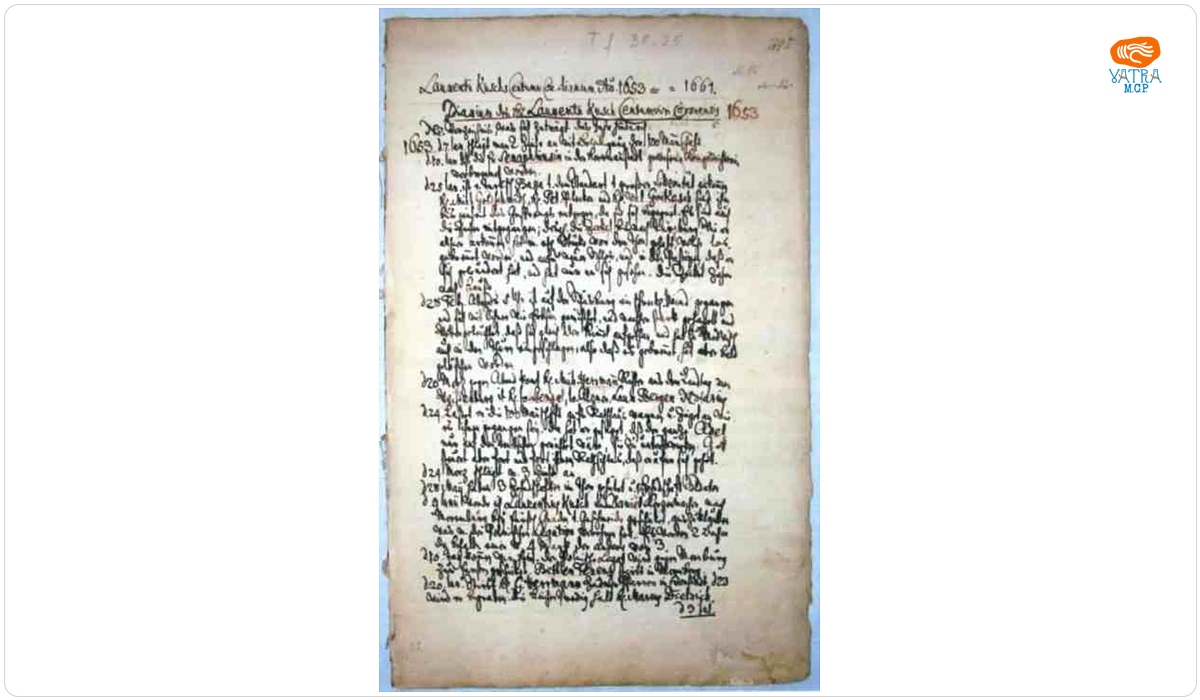Diarium 1653 - 1661
