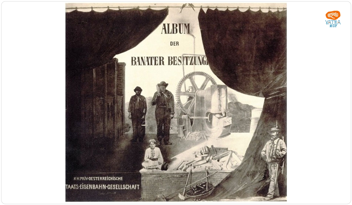 Andreas Groll — Copertă „Album der Banater Besitzungen der k.k. prov. Ősterr. Staats-Eisenbahn-Gesellschaft”