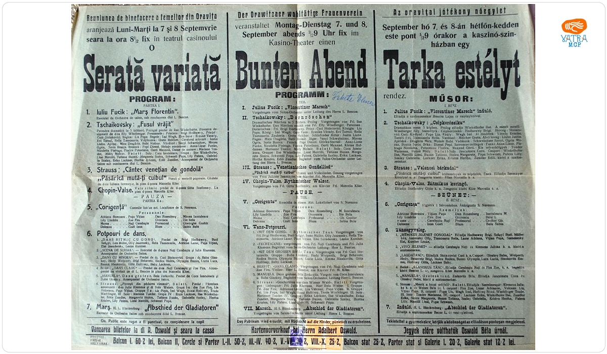 Tipografia Josef Kaden — Serată variată