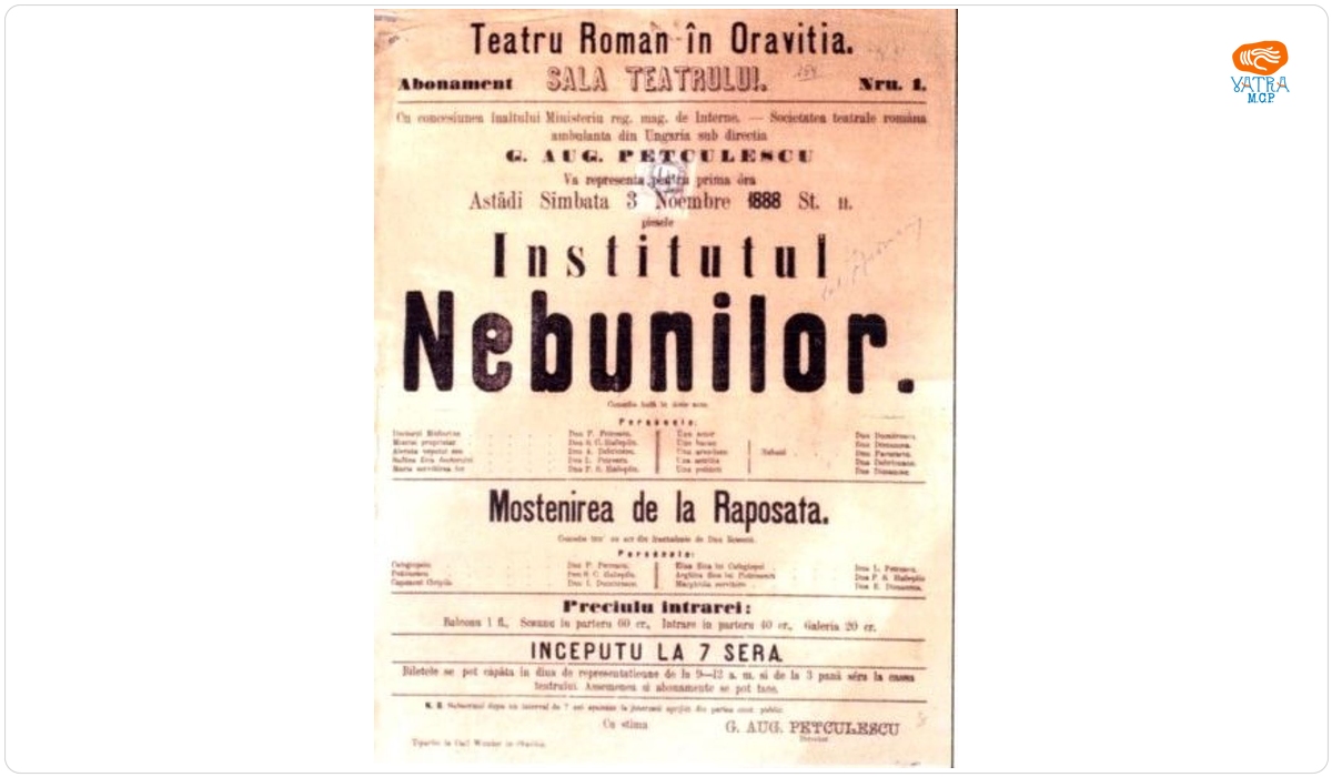 Spectacolele „Institutul nebunilor” și „Moștenirea de la Răposata”