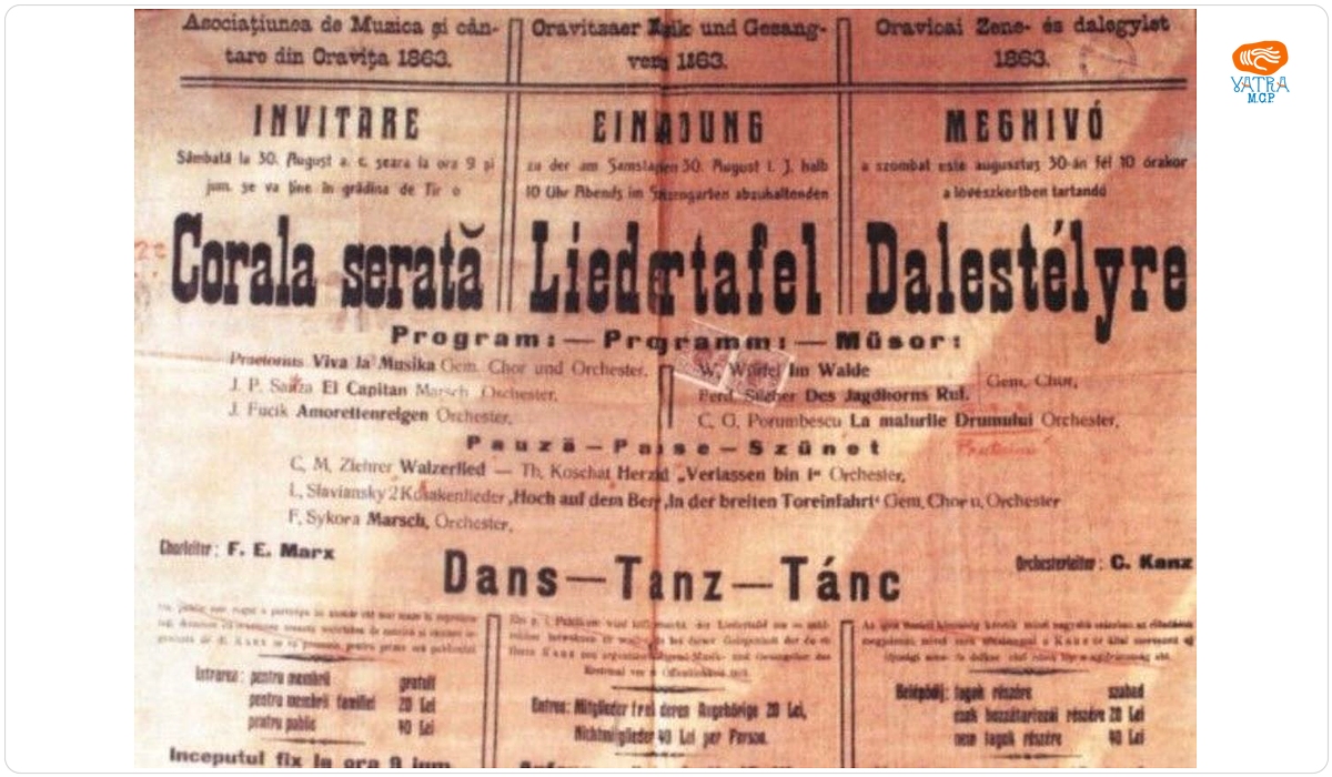 Invitație la serata de muzică corală și dans