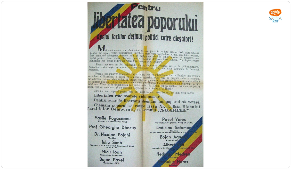 Pentru libertatea poporului - Apelul foștilor deținuți politici către alegători de a vota SOARELE