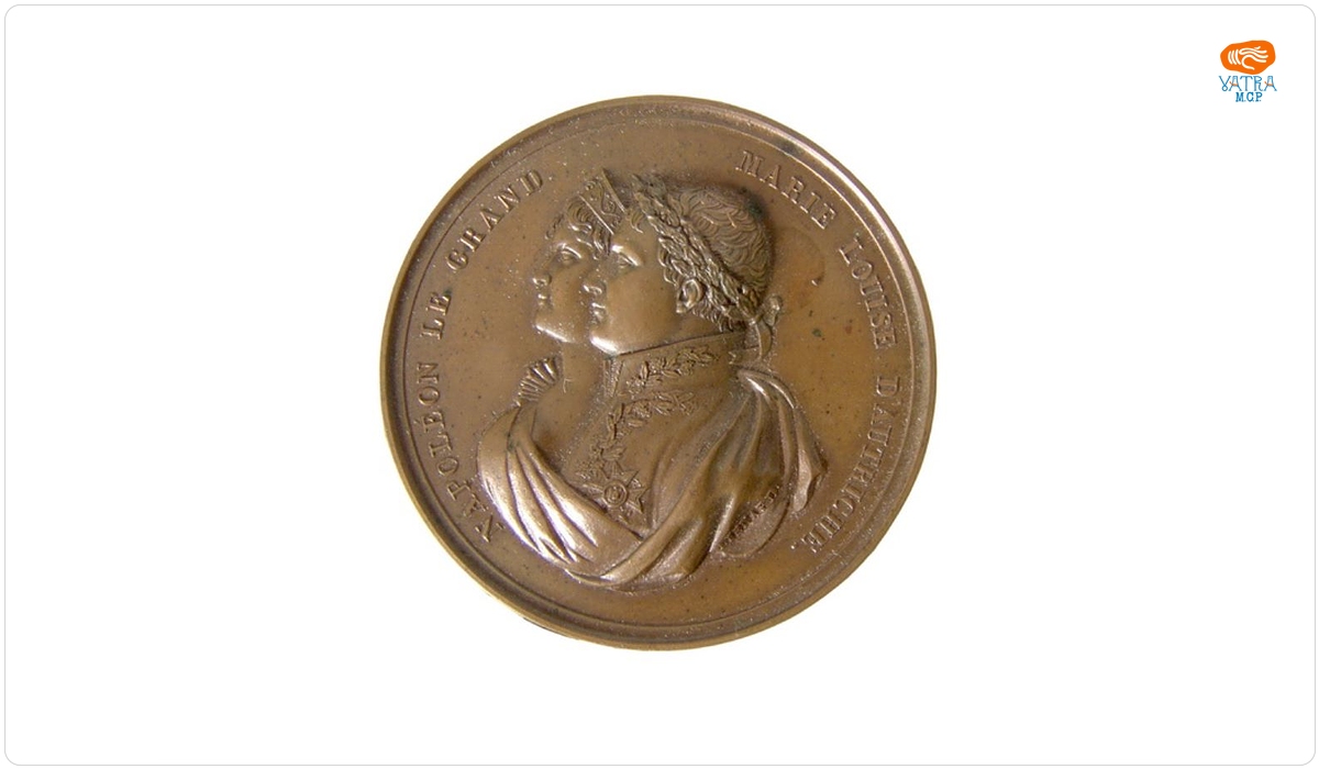 Medalion dedicat căsătoriei lui Napoleon cu Maria Luisa