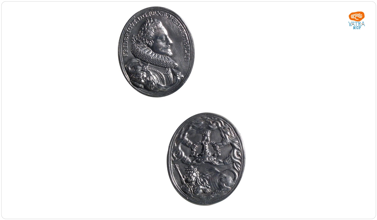 Medalie dedicată încoronării lui Frederic (antirege) ca rege al Boemiei