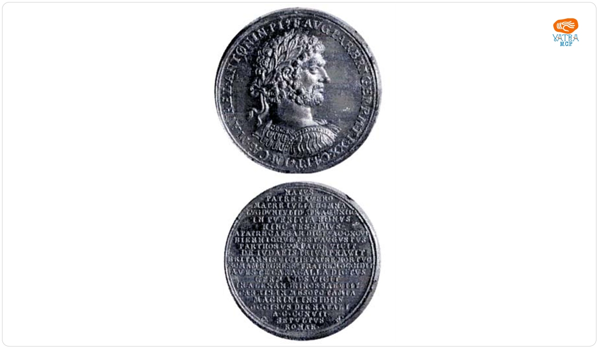 Medalie dedicată împăratului Caracalla