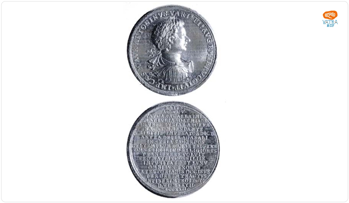 Medalie dedicată împăratului Heliogabal