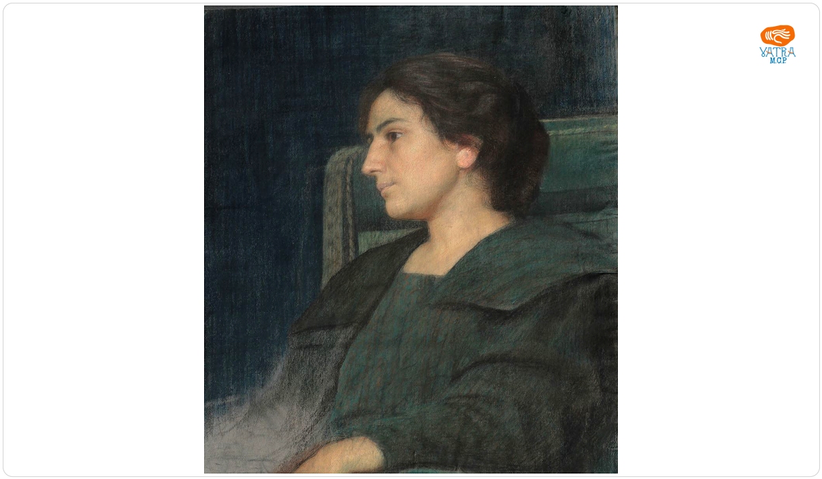 Octavian Smigelschi — Portret de femeie - soția artistului