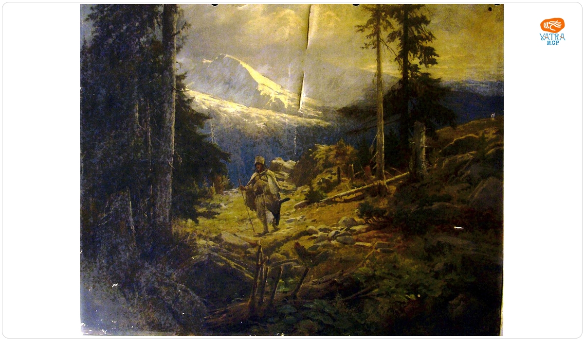 Peisaj cu vânător