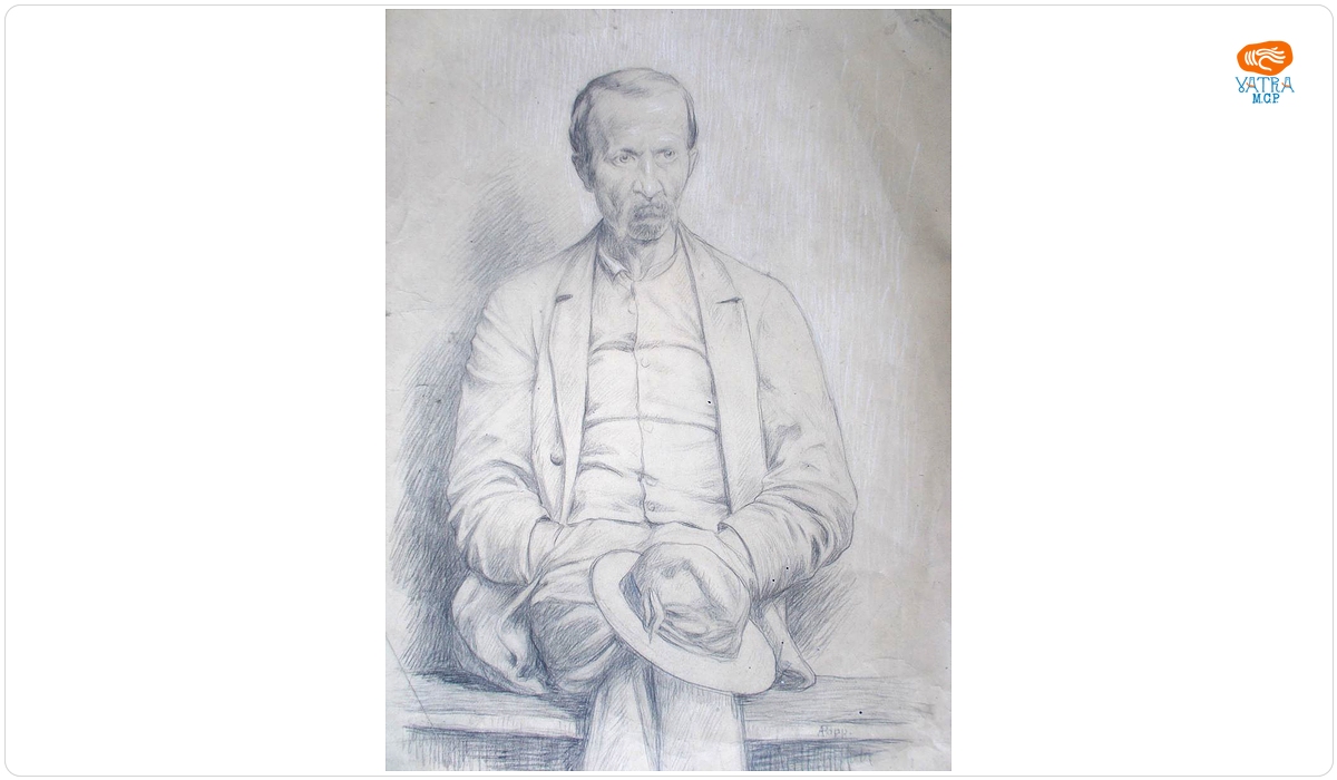 Alexandru POPP — Portret de bătrân (George Coșbuc ?)