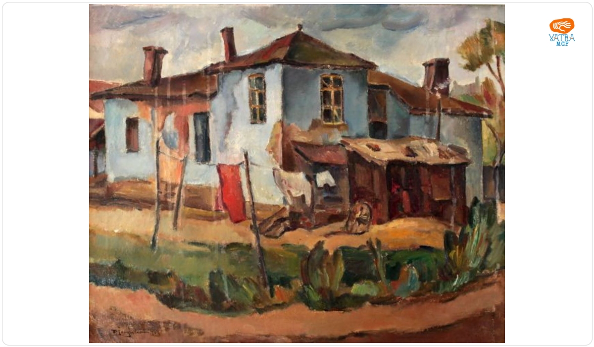 Peisaj cu case