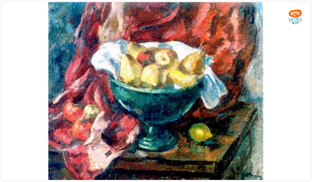 Nicolae Dărăscu — Vas verde cu fructe