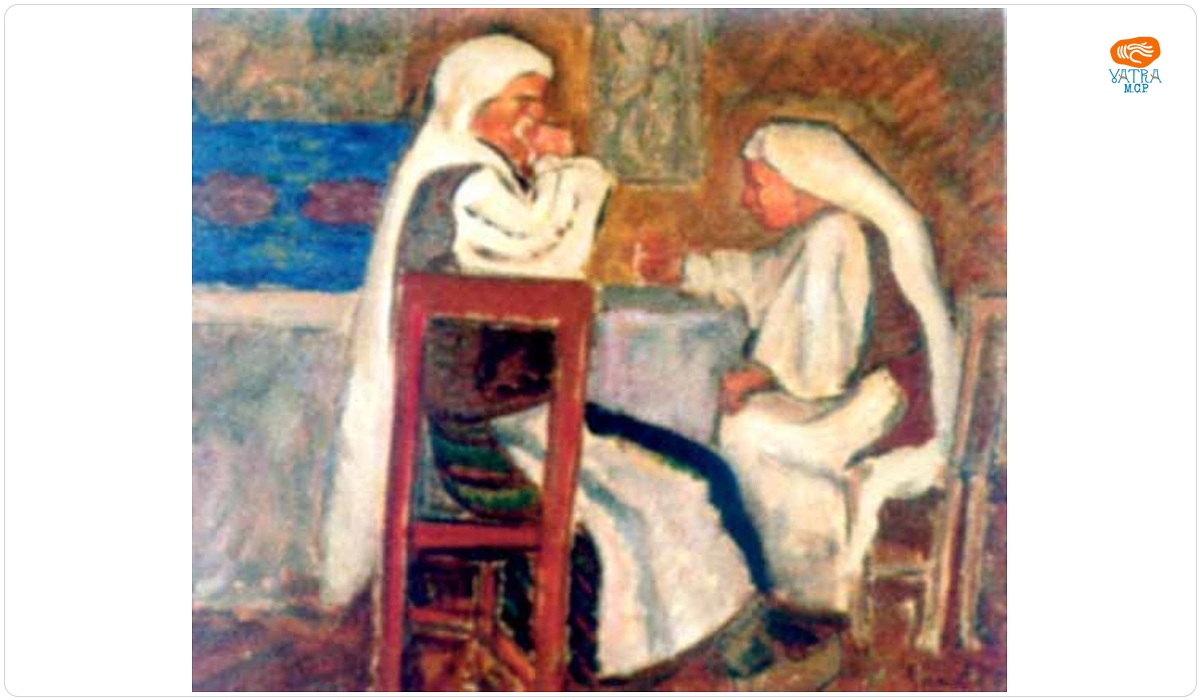 Dumitru Ghiață — Țărănci la masă