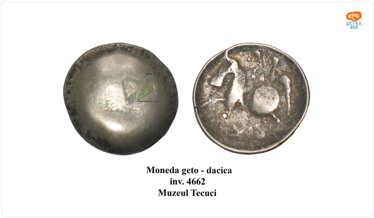 Didrahmă geto-dacică de tip Adâncata - Mănăstirea