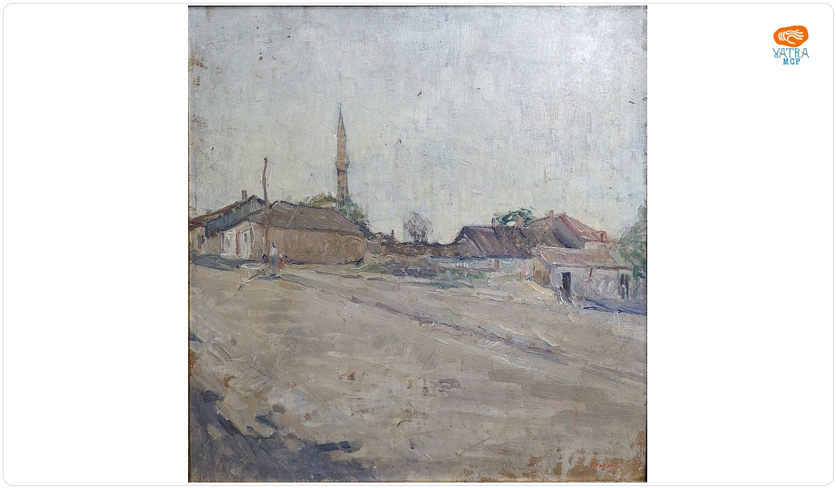 Lucian Grigorescu — Peisaj dobrogean (Piata din Măcin)