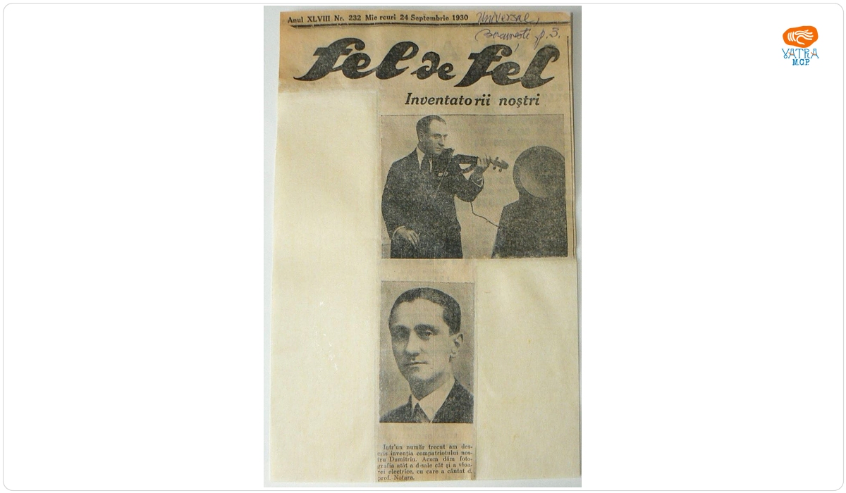 Ziarul ”Universul” — Articol ziar
