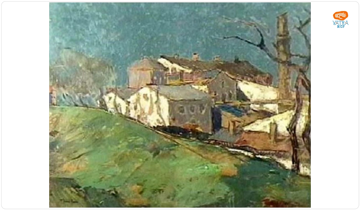 Nicolae Tonitza — Peisaj cu moară veche
