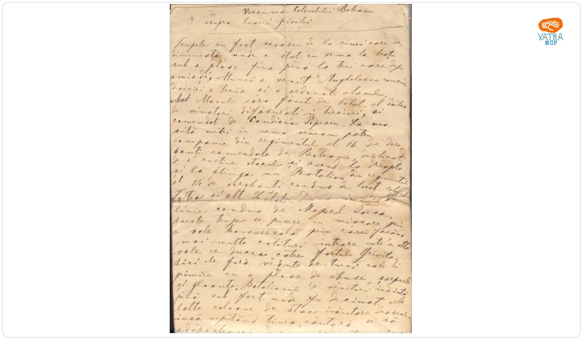 Manuscris Matilda Cugler-Poni