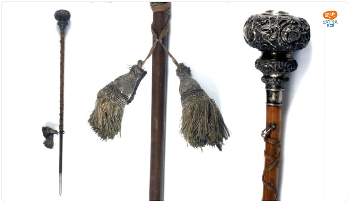Bastonul șefului fanfarei din Arad, înființată în anul 1848, pentru trupele de gardă