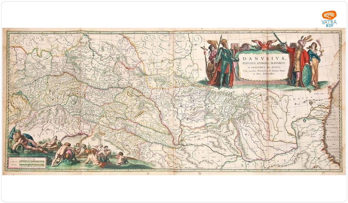 Willem Janszoon Blaeu și Joan Blaeu — Willem Janszoon Blaeu și Joan Blaeu, Cursul Dunării, Amsterdam, 1635