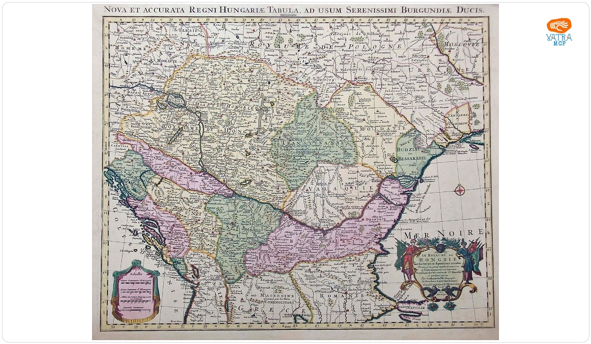 Guillaume DeIisle — Guillaume DeIisle, Ungaria, Paris, 1703 (ed. Johannes Covens și Cornelis Mortier, Amsterdam, c. 1740).