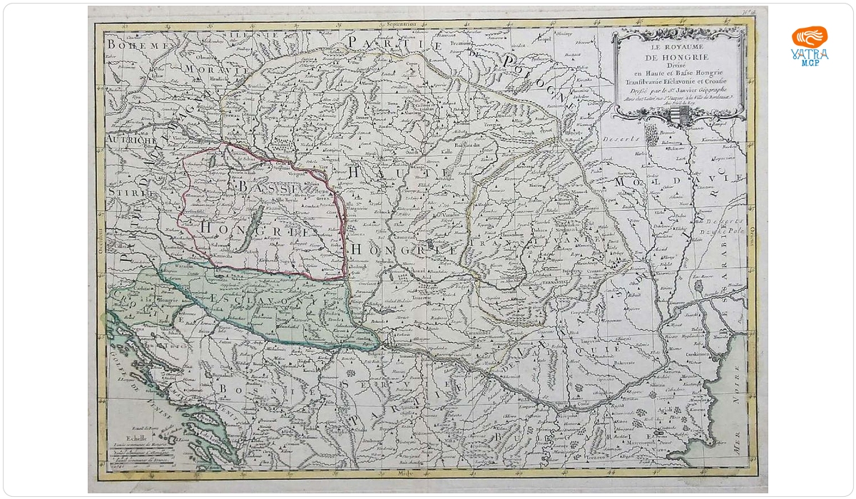 Robert Le Sieur Janvier, Ungaria, Transilvania, Sclavonia și Croația, Paris, c. 1760 (ed. Jean Lattré, Bordeaux, 1762 sau 1771).