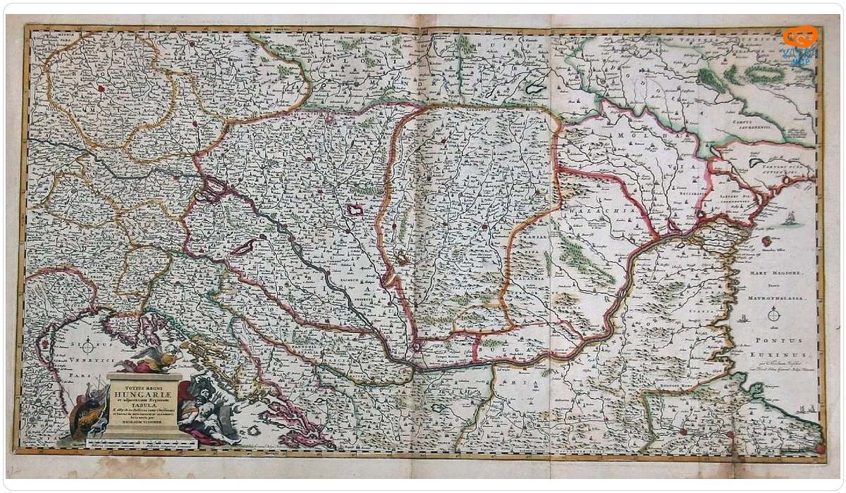 Nicolaes Visscher II — Nicolaes Visscher II, Ungaria și țările vecine, Amsterdam, 1687