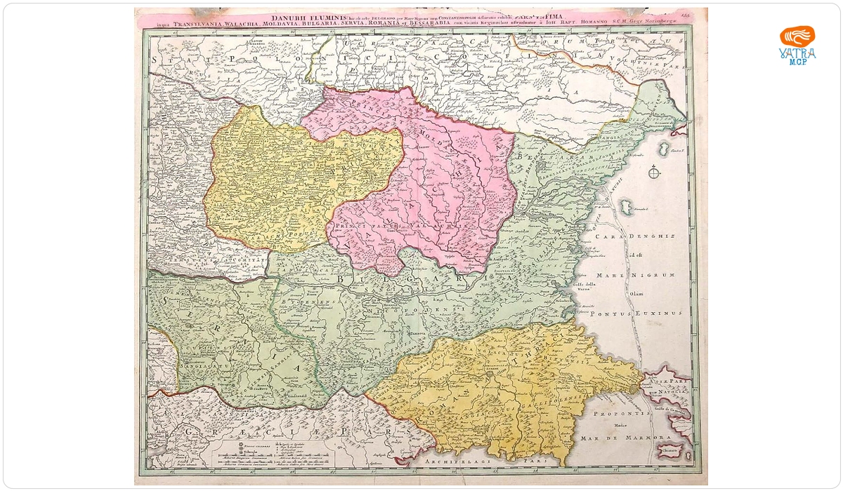Johann Baptist Homann — Johann Baptist Homann, Cursul inferior al Dunării, Nürnberg, c. 1720
