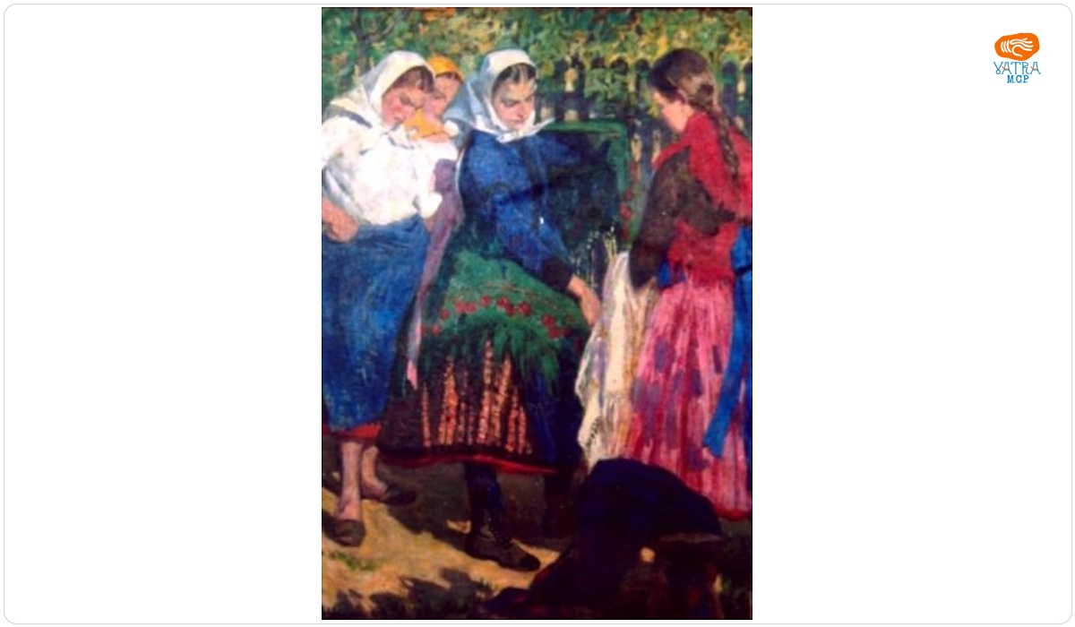 După târg (La încercat de basmale)