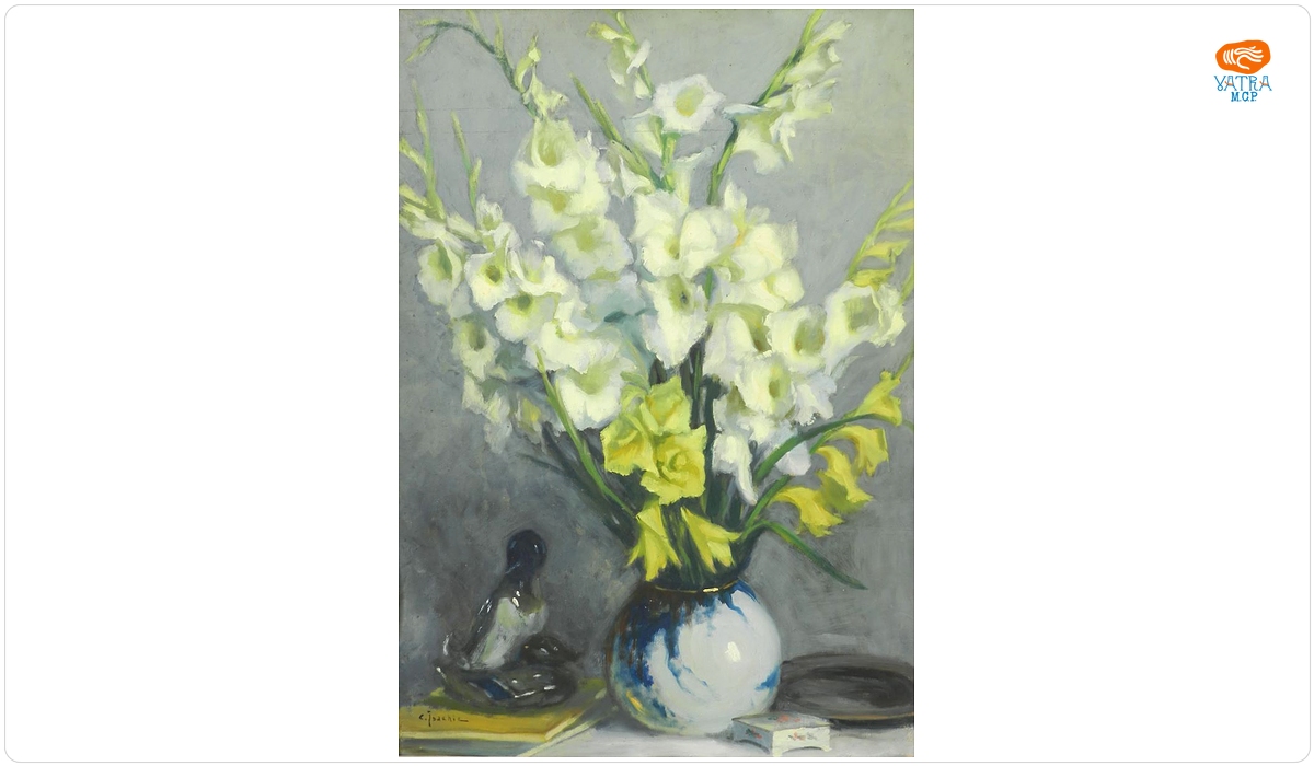 Constantin Isachie — Gladiole albe și galbene