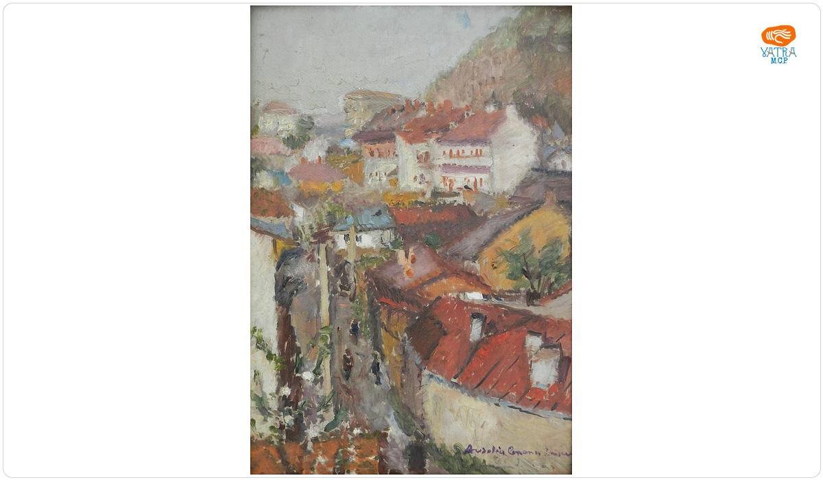 Vedere spre piața din centrul orașului Piatra-Neamț