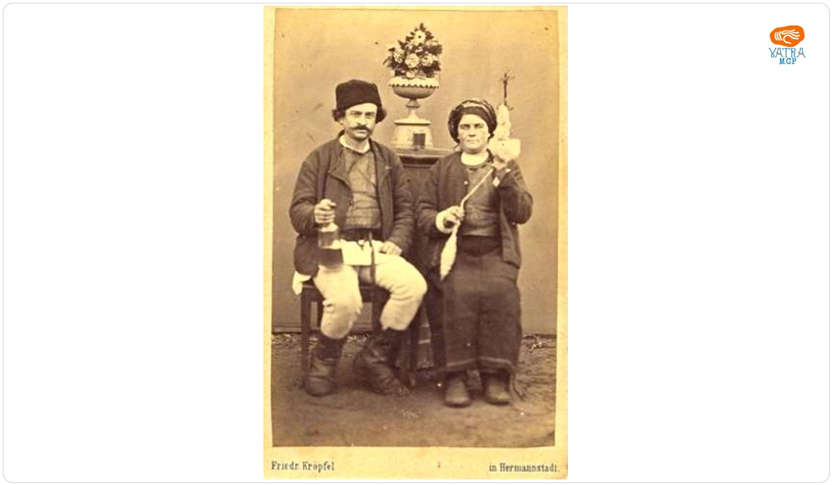 Pereche în port popular românesc