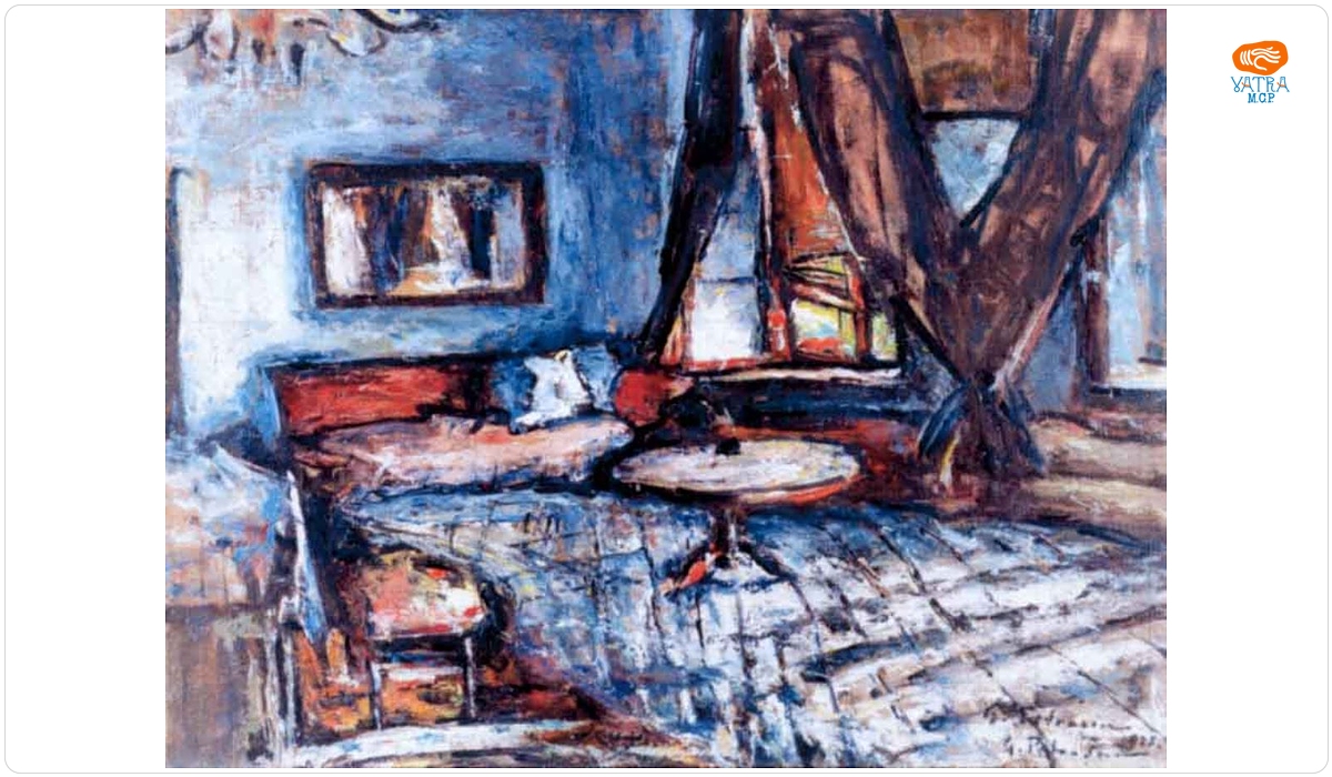 Gheorghe Petrașcu — Interior la mânăstirea Viforâta