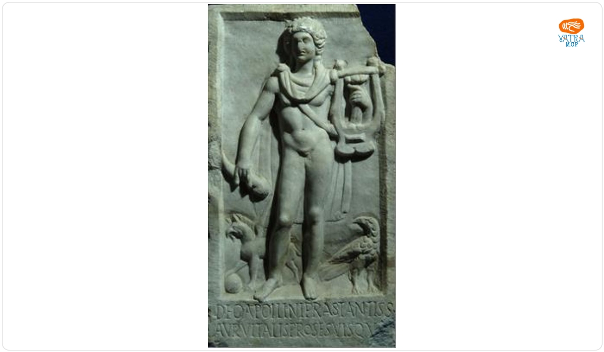 Relief votiv Apollo Cytharaedus
