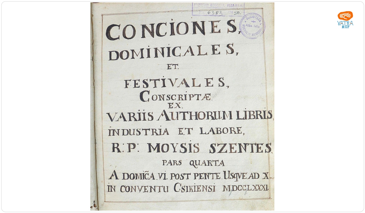 Conciones dominicales et festivales conscriptae ex variis authorum libris industria et labore